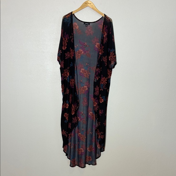 TORRID 1/2 Plus Size Sheer Whimsical Short Sleeve Open Duster Kimono Whimsigoth - Picture 1 of 11